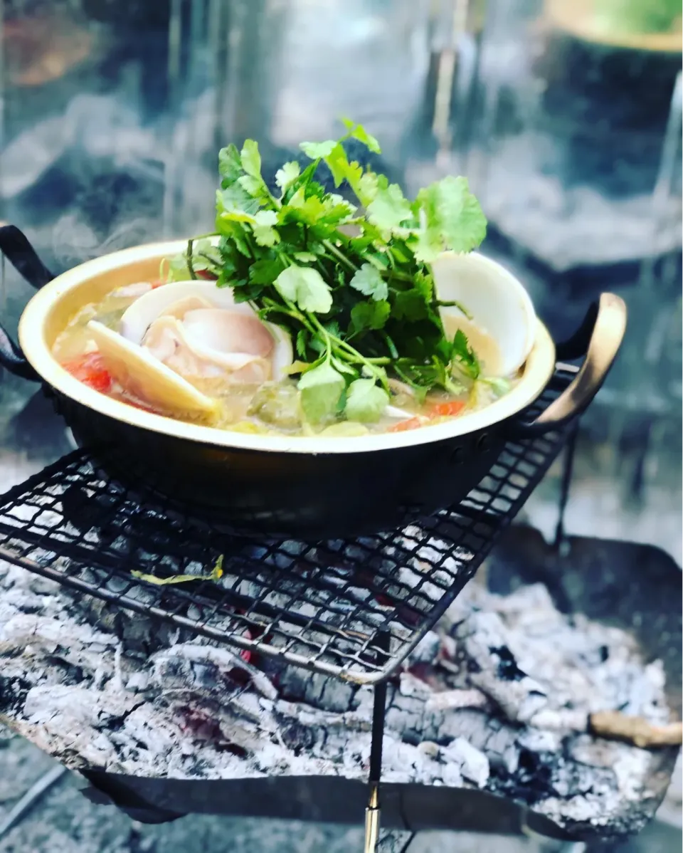 夕べの鍋のスープでタイ風うどん♪|ちーちさん