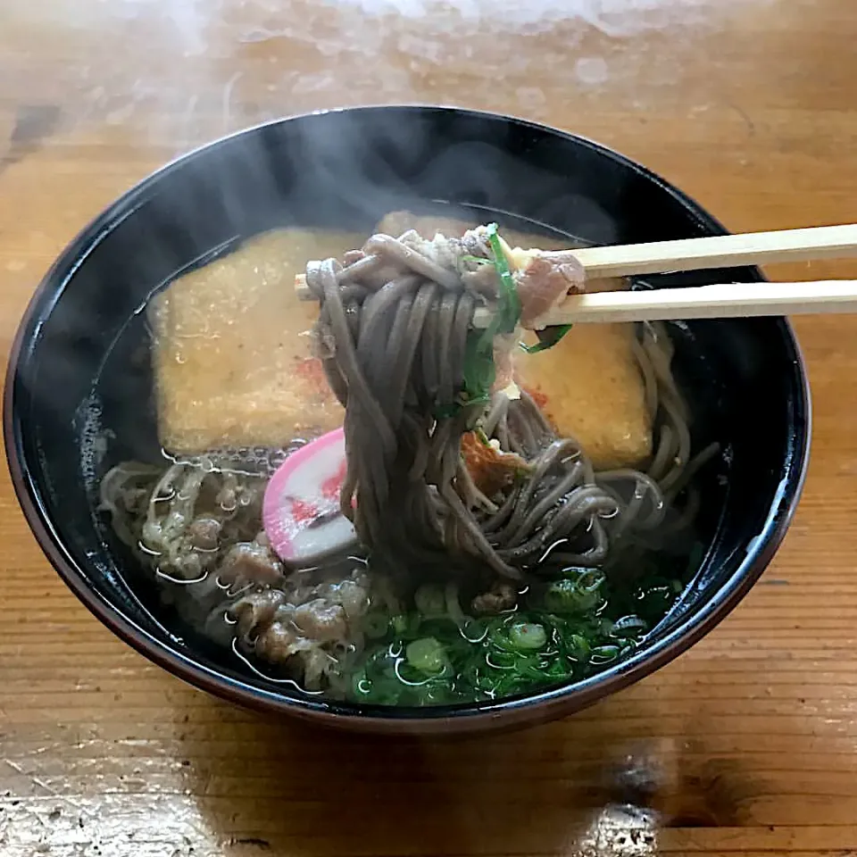 お昼ごはん「田舎蕎麦」|ばくあんしゃさん