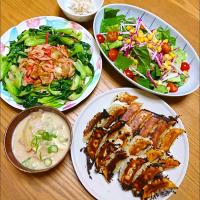 『畑の恵み 晩ごはん』