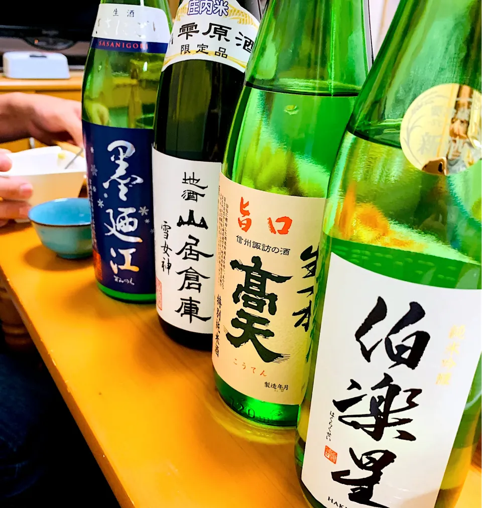 我が家で利き酒会。|ちはるさん