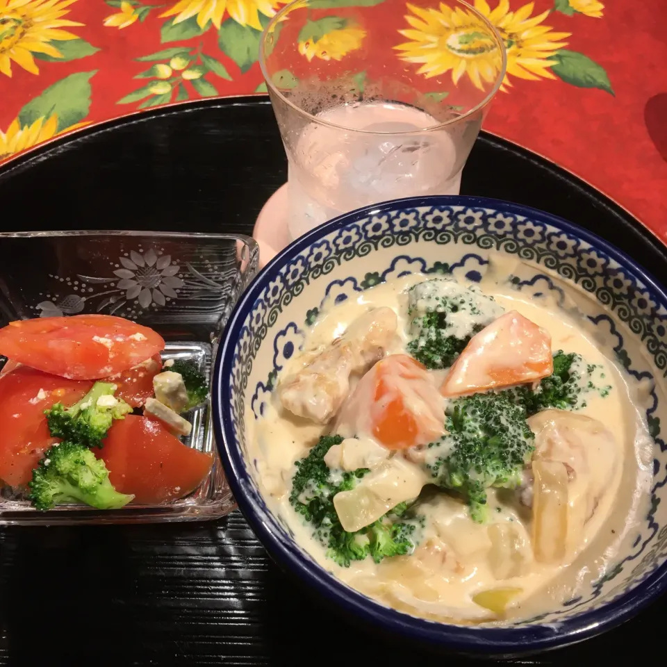 鳥のクリーム煮|通風じいさんと糖尿ばあさんの食卓さん