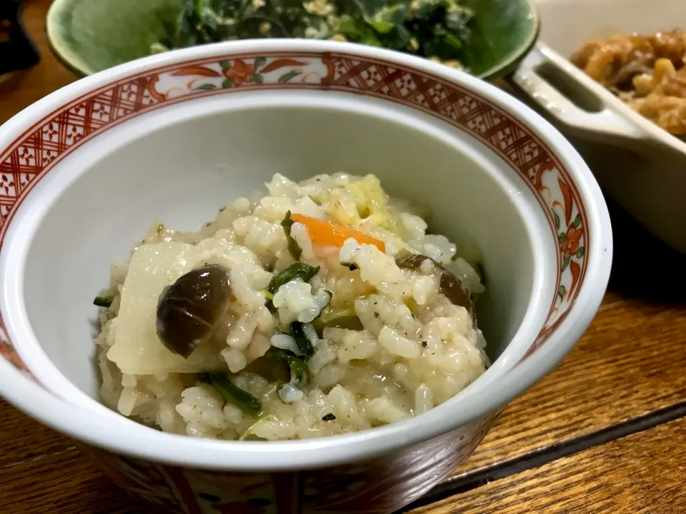 野菜と餅入りおじや|かずぴょんさん