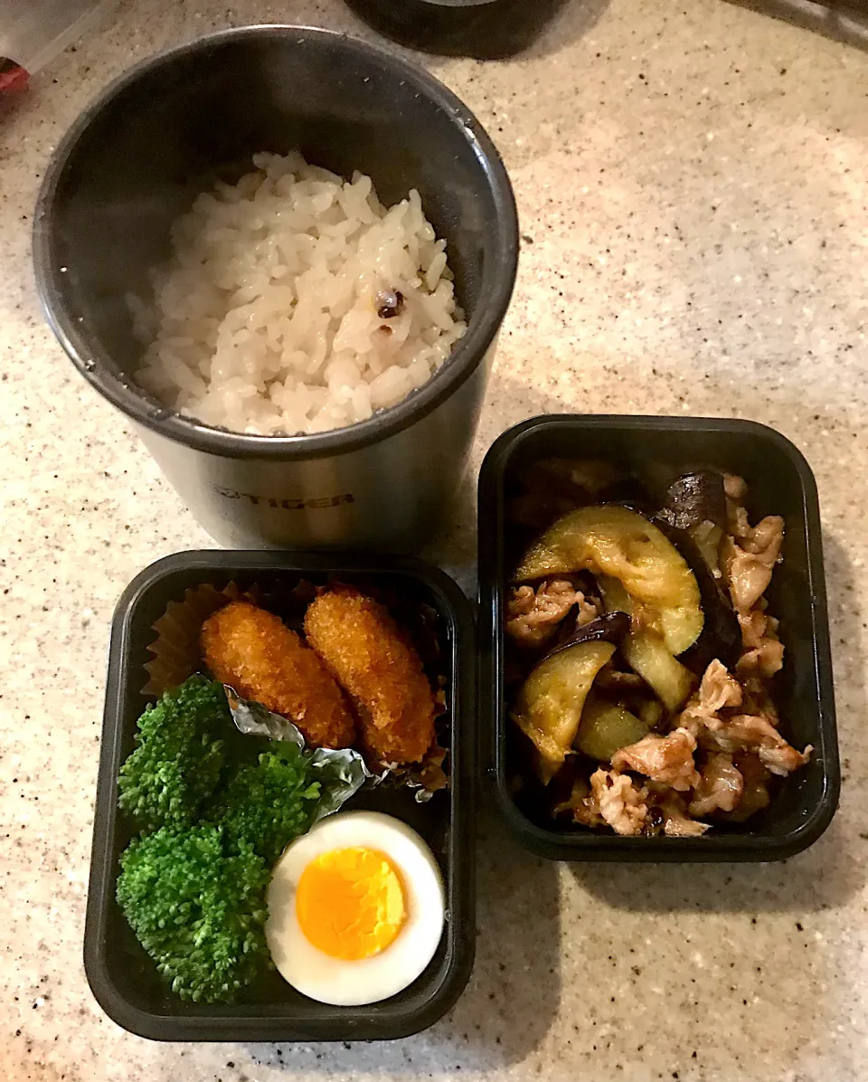 ナスと豚肉の甘酢炒め弁当🍱|ちっくんさん