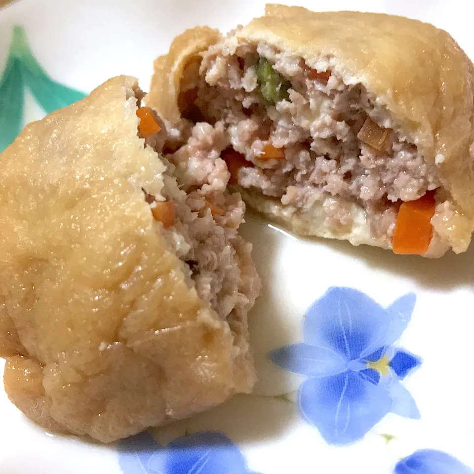 Snapdishの料理写真:揚げの肉詰め煮|まきさん