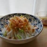 【大根サラダ】梅ドレッシング
ニックとヨッチャンのレシピより

麻酔が効いているのでまだ食べられません。👀見ているだけで
お預けなの🐶