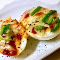 卵のチーズ焼き