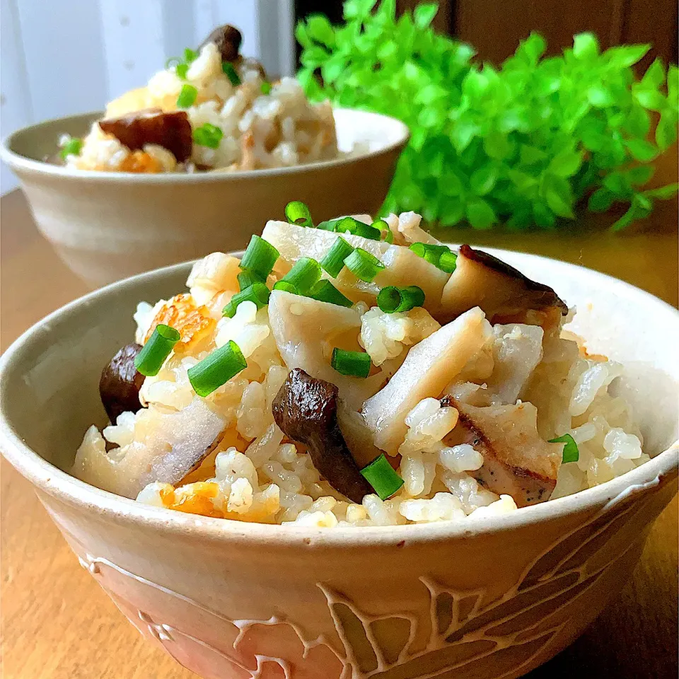 酒粕ときのこと蓮根の炊き込みご飯|9421beruさん