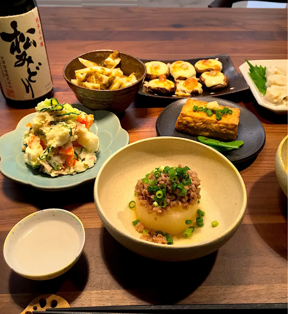 週末ご褒美日本酒晩酌|すいかみどりさん