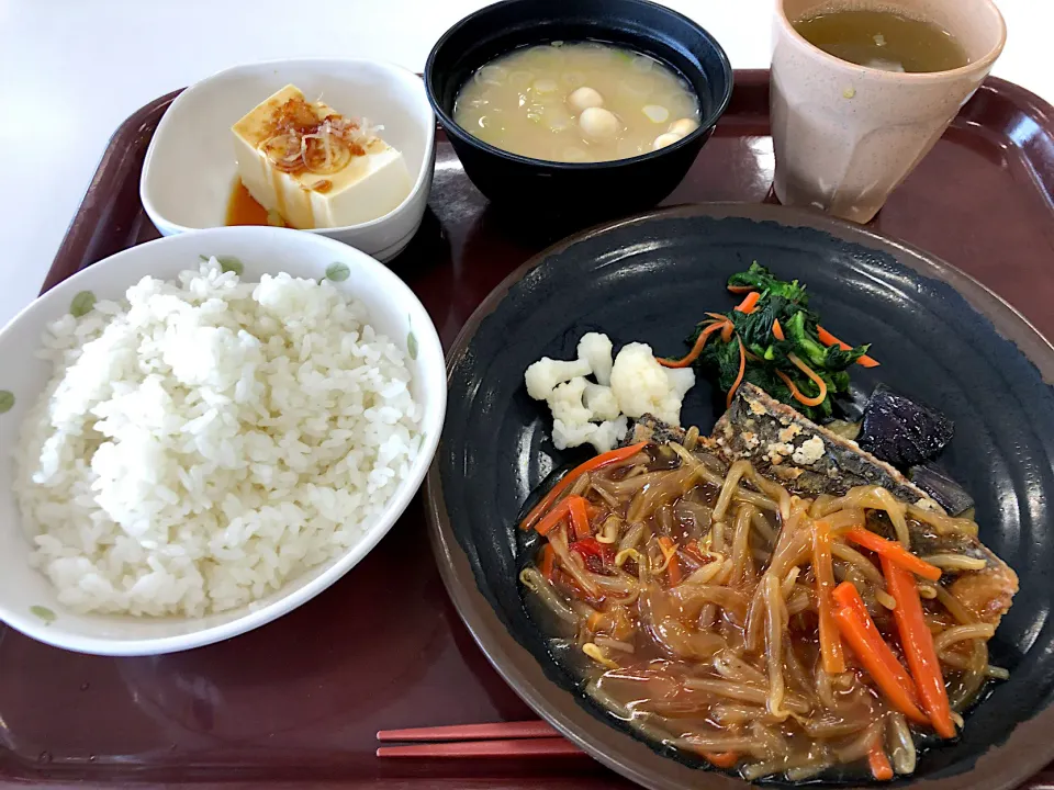 Snapdishの料理写真:鯖の竜田揚げ 野菜あんかけ|T. Wonderさん