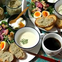 noeさんの料理 豚のリエット🐽うますぎブー🐽な朝ごはん🍴