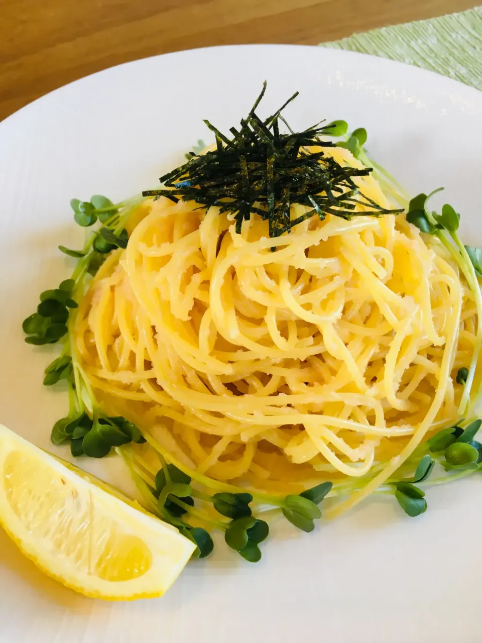 今日のお家で一人ランチは                            た〜らこ〜ぉ た〜らこ〜ぉ♪パスタ✨|ミッチ☆ママさん