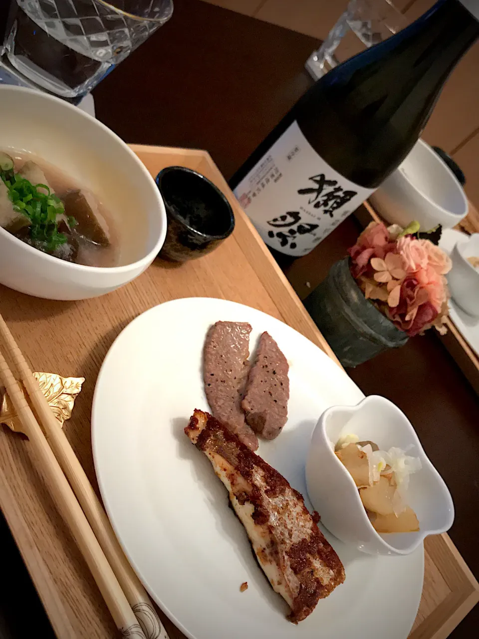 Snapdishの料理写真:#鯛#牛肉|rinmikaさん