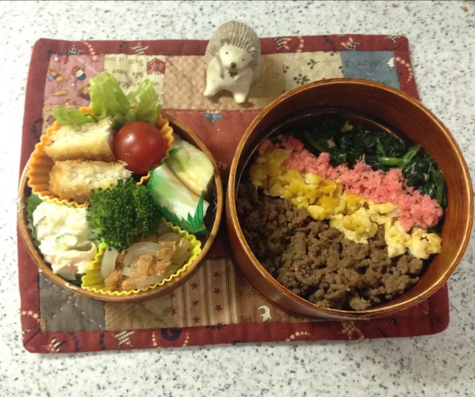 今年最初のお弁当🍱 #夫弁当  #わっぱ弁当  #地味弁当|naonaomimichanさん