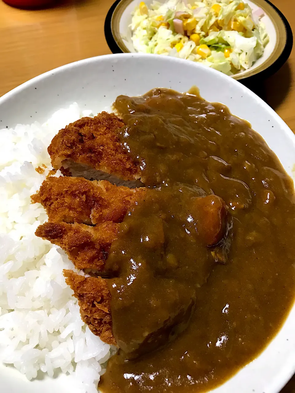 カツカレー&コールスローサラダ|sinさん