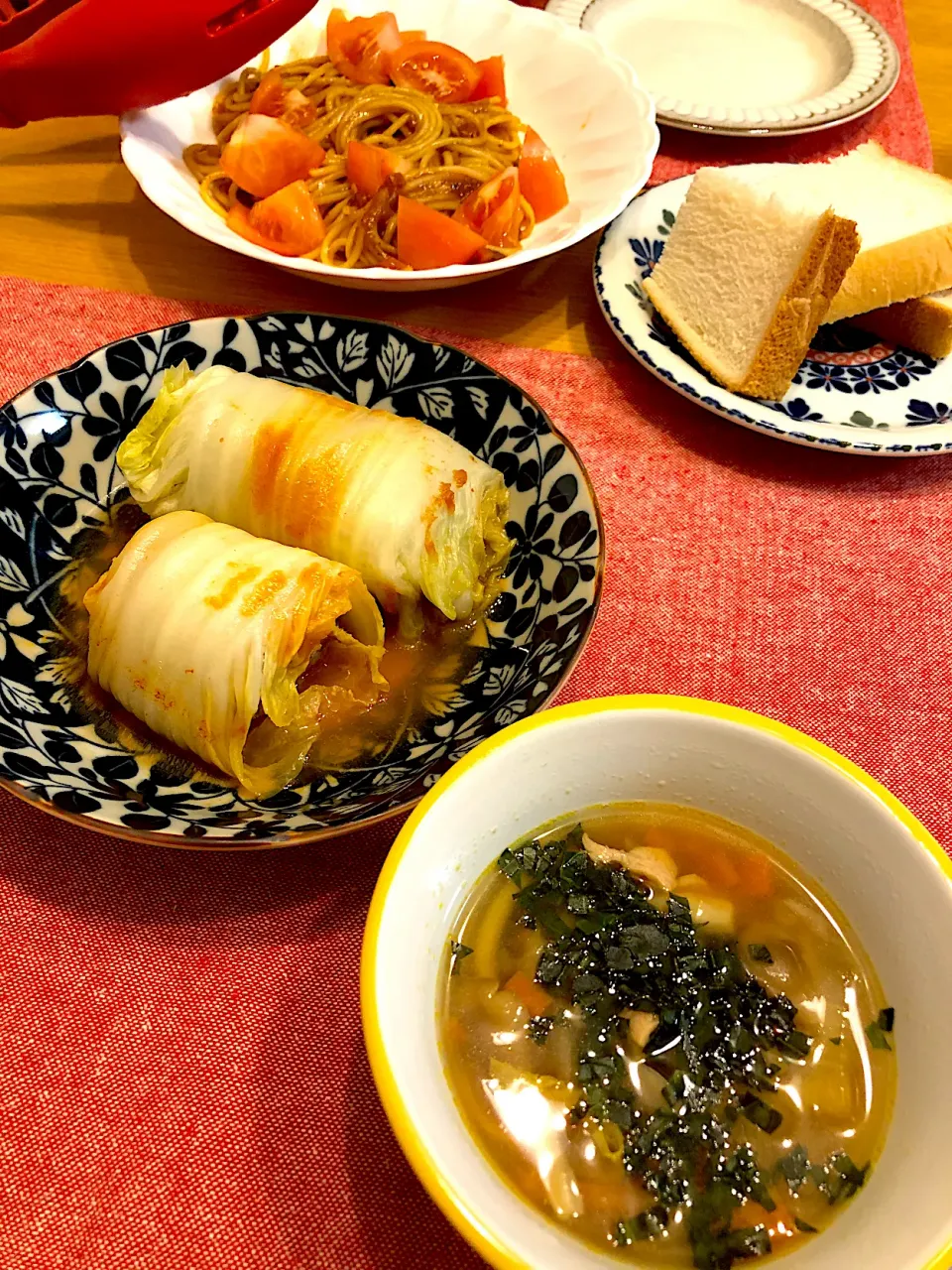 白菜ロール🥬白菜のカレースープ|ピヨまるさん