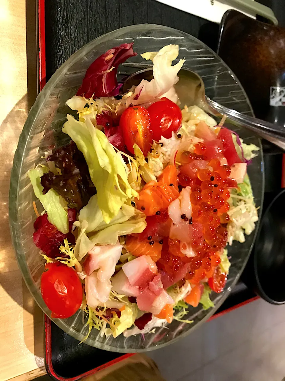 Sashimi salad|Sky Blueさん