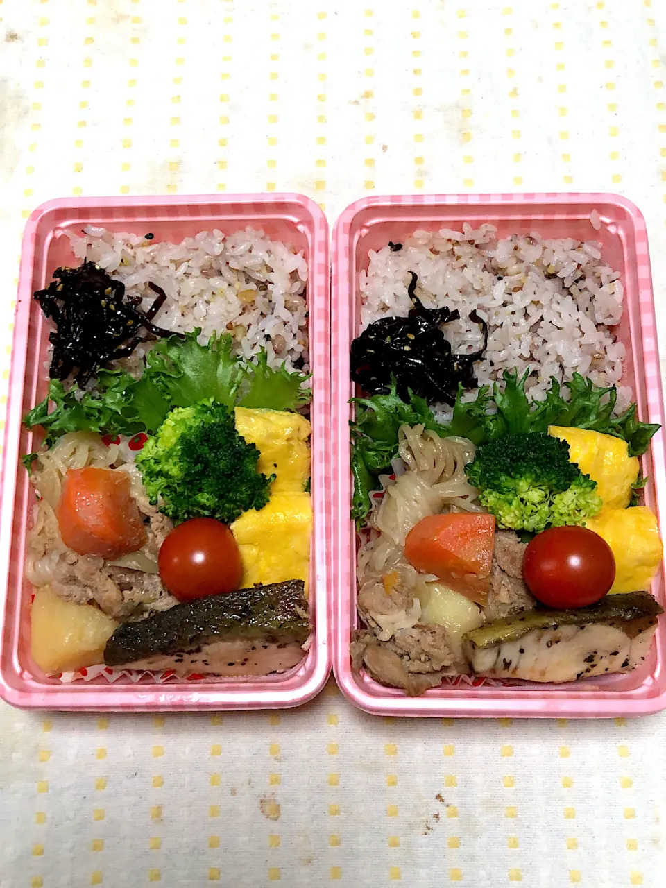 Snapdishの料理写真:娘&自分弁当♪20.1.10|れもんてぃさん