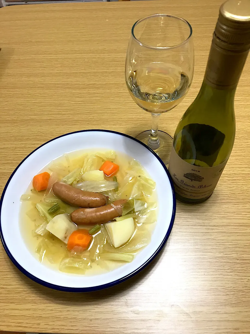 朝ご飯ののこりポトフ|共働き営業ウーマンの酒飲みご飯さん