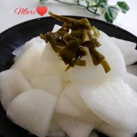 《レシピ有》大根の甘酢漬け、ヤタロー治一郎バームクーヘン。