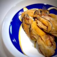 赤酢を使った蒸し牡蠣の昆布〆🍻