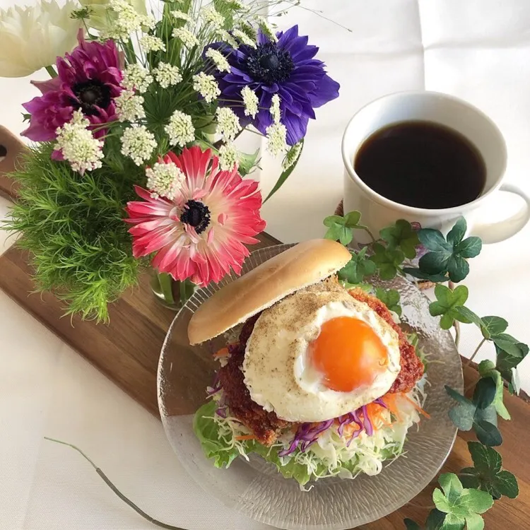 1/11❤︎甘辛チキン&半熟目玉焼きベーグルサンド❤︎|Makinsさん