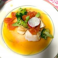 チキンのレモンバターソース