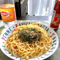 Snapdishの料理写真:明太子パスタ|kimchanさん