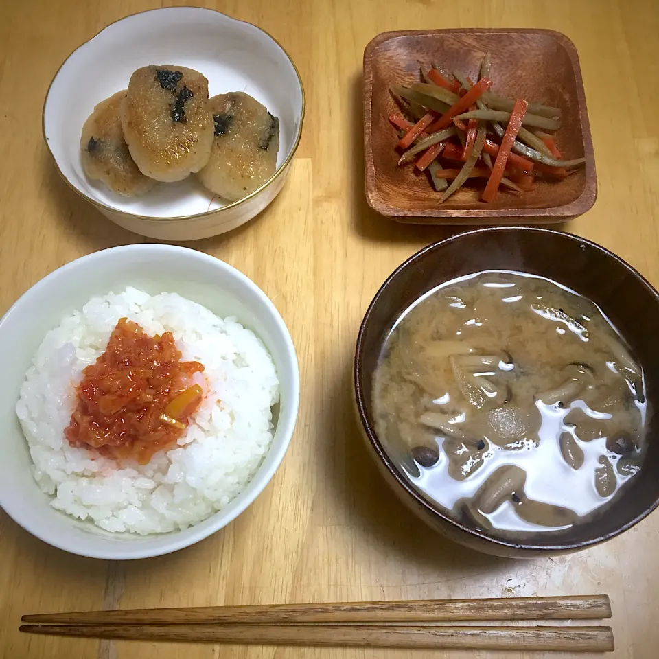 大根もちときんぴらごぼう〜作り置きおかずの寄せ集めの晩ご飯〜|のんさん