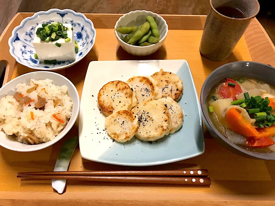 Snapdishの料理写真:長芋の天ぷら|honeyhinaさん