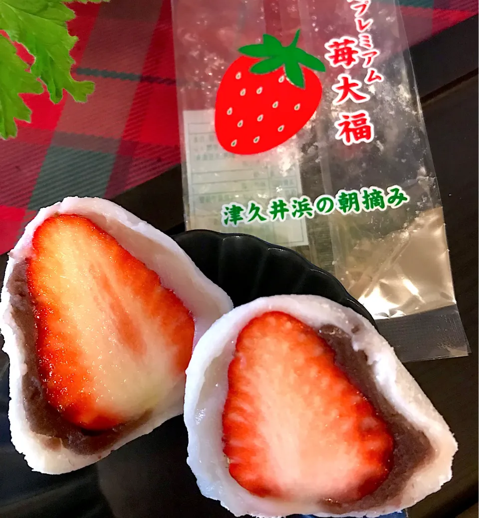 津久井浜の朝摘み 超プレミアム 苺で大福 🍓いただきました。|シュトママさん