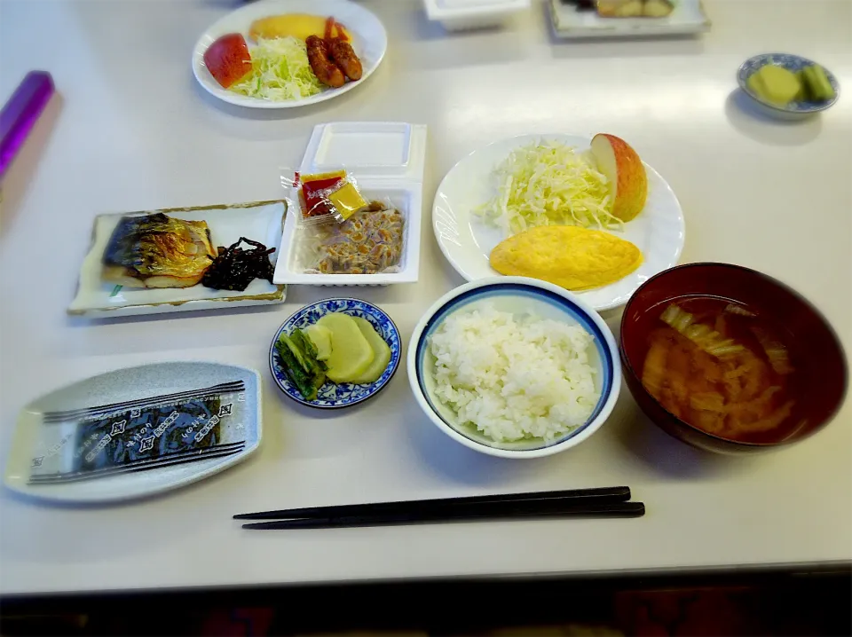 スキー宿での朝ごはん|Takeshi  Nagakiさん