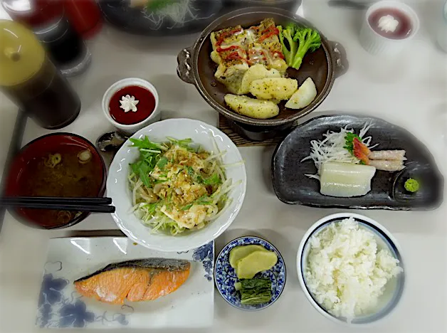 スキー宿の夕ご飯|Takeshi  Nagakiさん