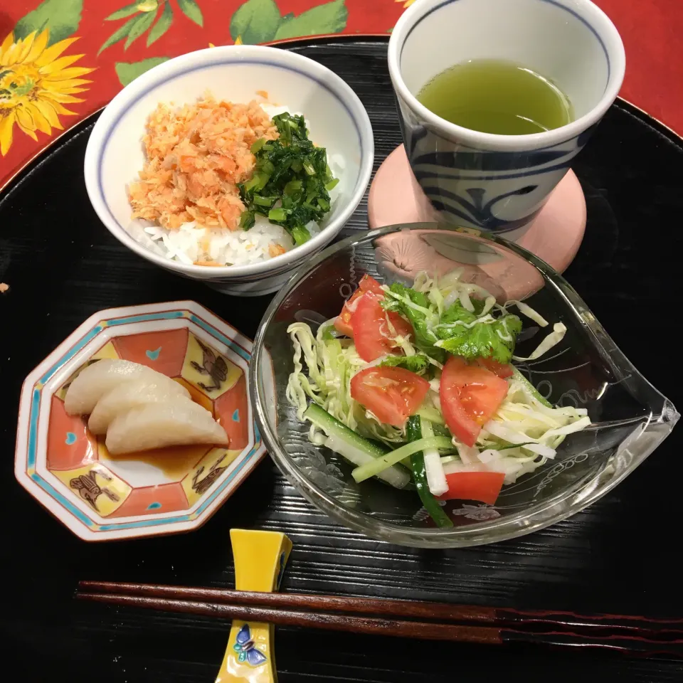 今朝の朝食|通風じいさんと糖尿ばあさんの食卓さん