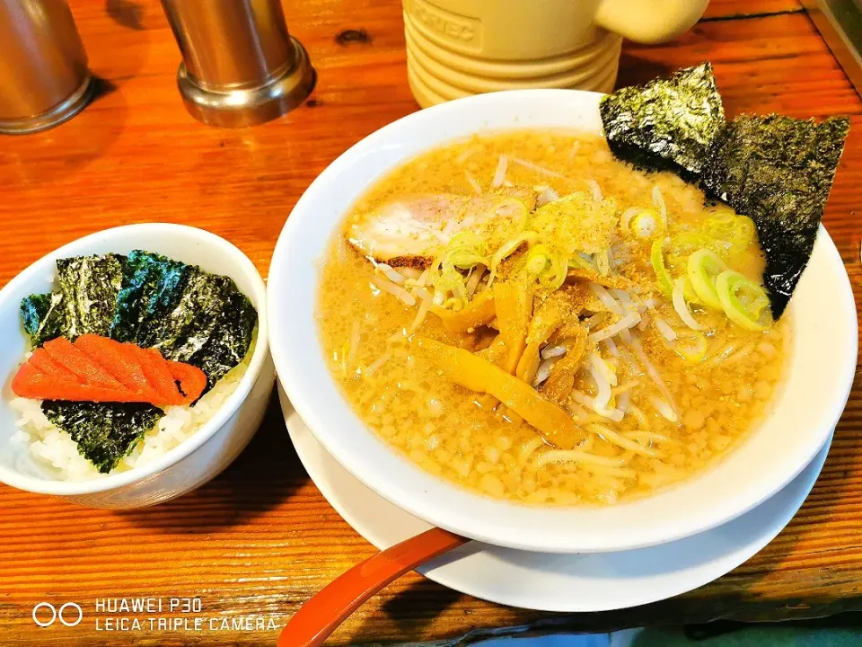 醤油ラーメン&明太子ご飯|maroさん