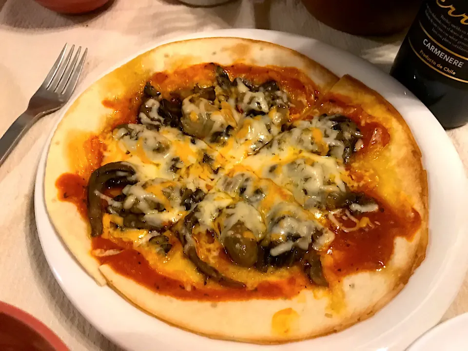 牡蠣とキノコのピザ🍕|Hiropanさん