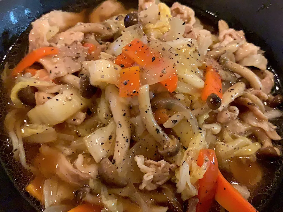 Snapdishの料理写真:野菜あんかけラーメン|ふくすけ食堂さん