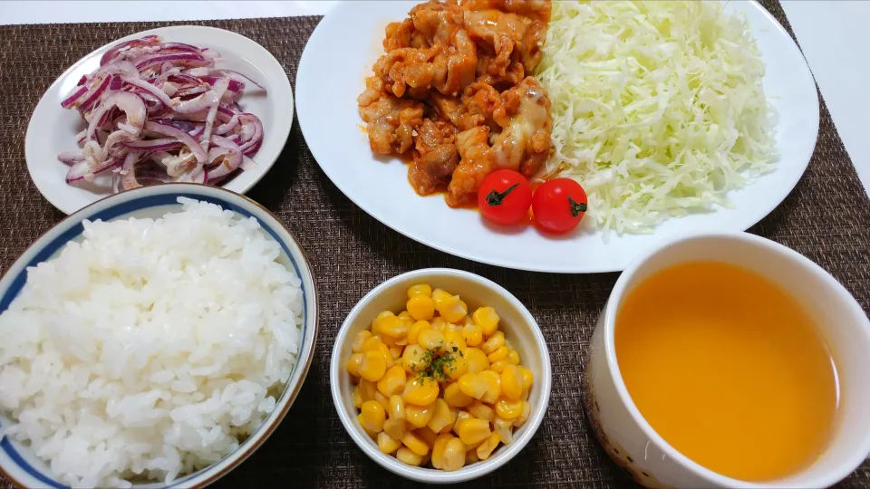 Snapdishの料理写真:19.07.22の晩ごはん❤️夫くんの分|💗やよ💗さん