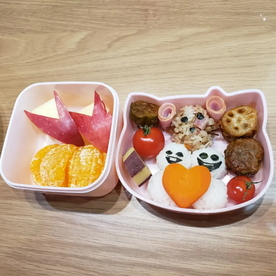 今日の3歳娘お弁当😃💕|kayoko.wさん