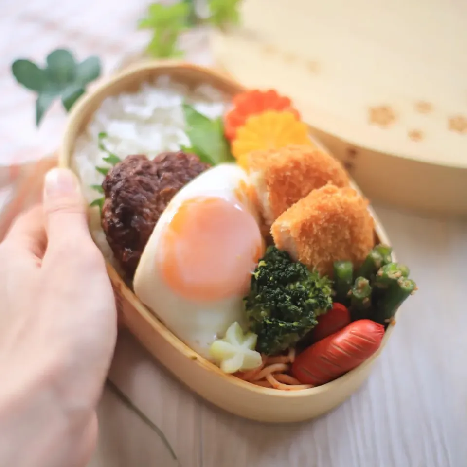 蓋しまらん！ハンバーグ弁当|ゆいか＊さくママさん