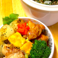 ダッカルビと新じゃがのホクホクバター炒めのお弁当