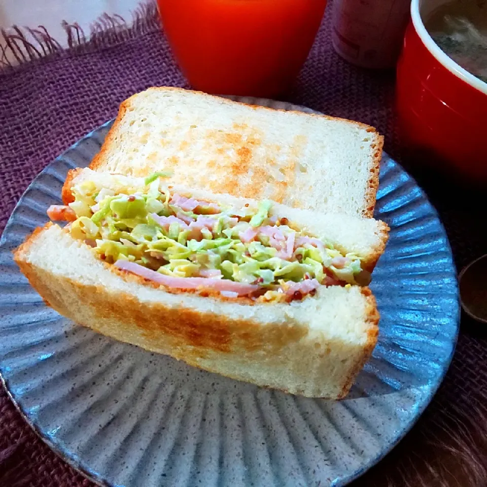 Snapdishの料理写真:銀座に志かわの食パンで沼サンド|真希さん