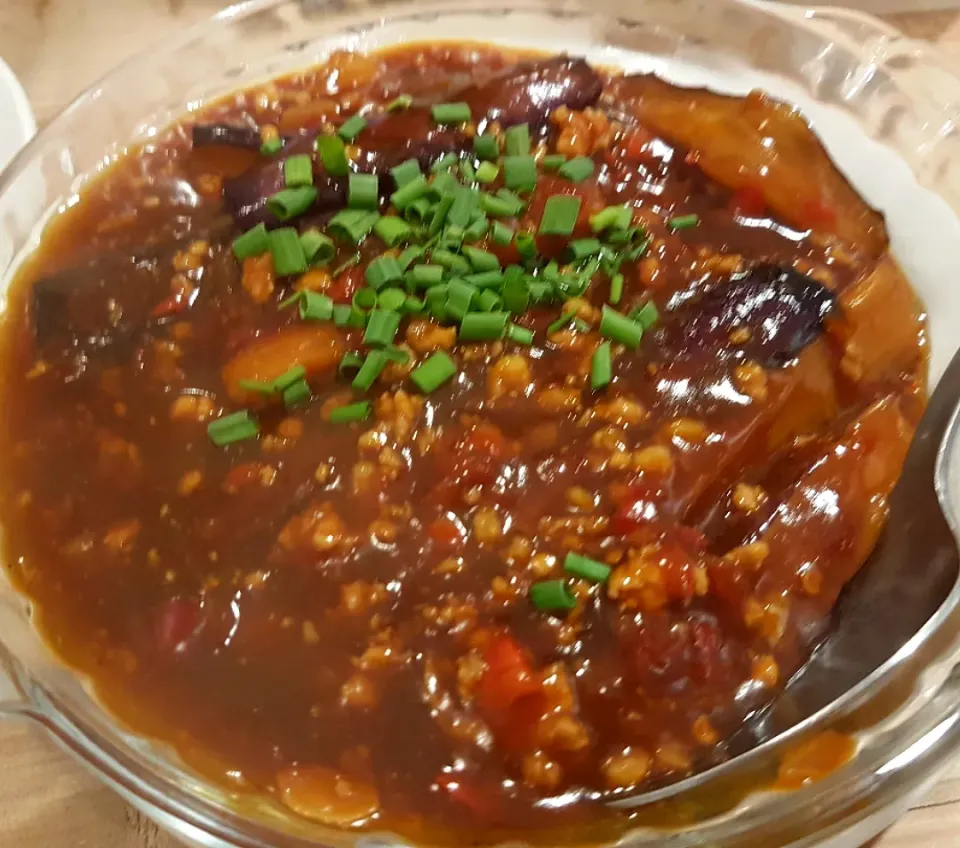 Snapdishの料理写真:Spicy brinjal 酸辣茄子😍|🌷lynnlicious🌷さん