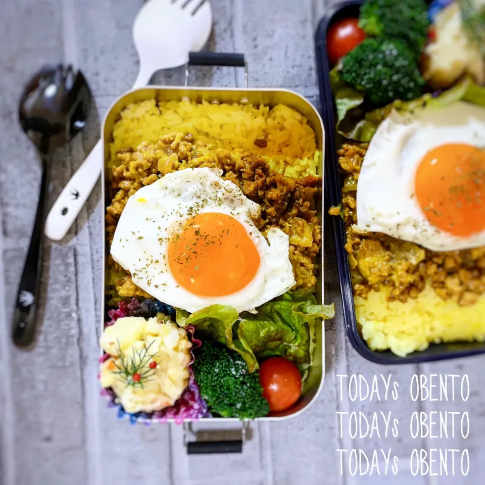 ドライカレー弁当🍱|サエさん