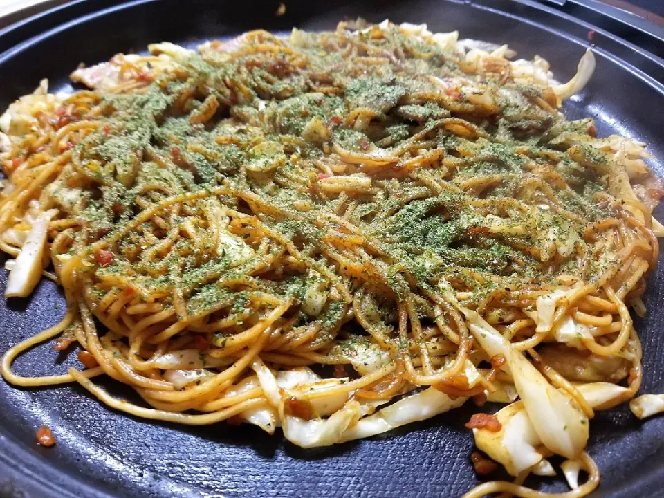 Snapdishの料理写真:お家焼きそば(^_^)v|森のプーさん 🍯(森　耕二)さん