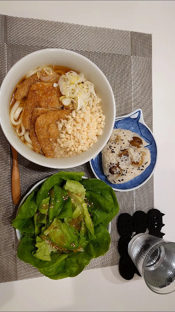 Snapdishの料理写真:旦那さんのおそーい晩ご飯|ねこさんさん