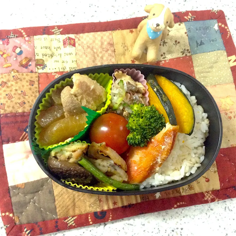 Snapdishの料理写真:昨日のお弁当😊 #夫弁当  #地味弁当|naonaomimichanさん