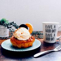 シナモンロールでおやつタイム