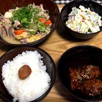 ☆具たくさん豚汁 ☆鶏つくね ☆マカロニサラダ