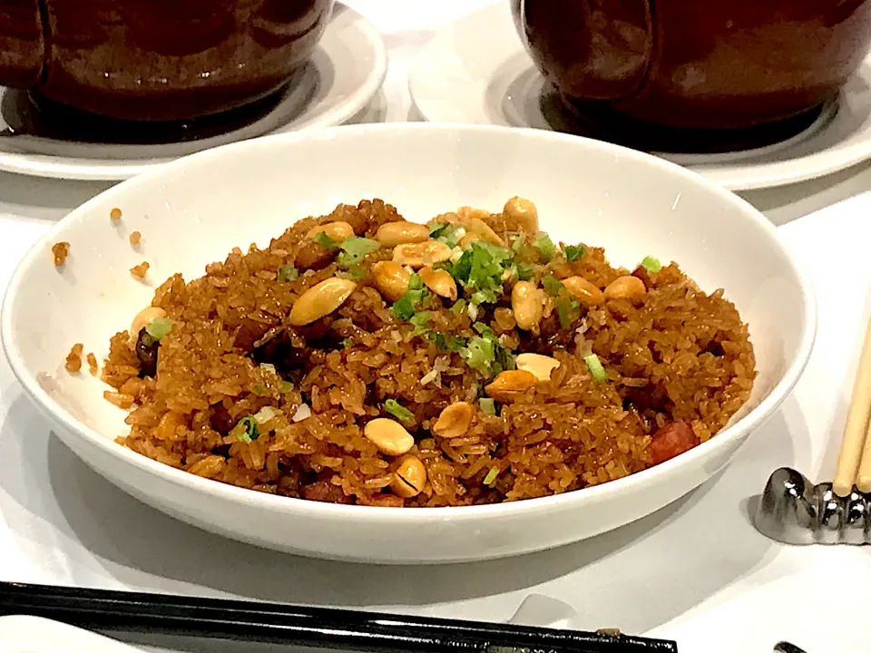 Snapdishの料理写真:Pan fried glutinous rice with preserved meat|Sky Blueさん