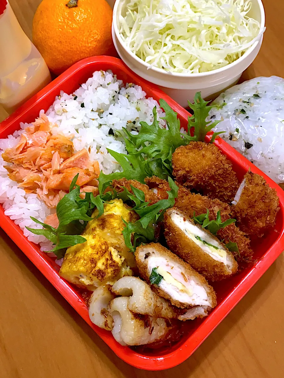 Snapdishの料理写真:ミックスフライ弁当|まっきんさん